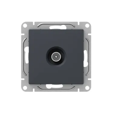 Механизм розетки TV одиночная графит Эпика EKF