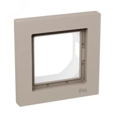 Рамка 1-местная IP44 крем. пластик Эпика EKF