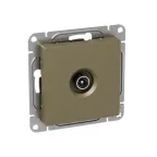 Механизм розетки TV проходная шампань Эпика EKF