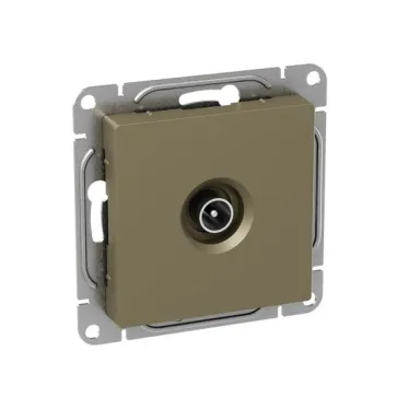 Механизм розетки TV проходная шампань Эпика EKF