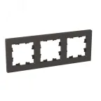 Рамка 3-местная мокко. пластик Эпика EKF