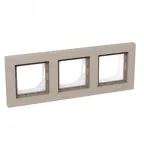 Рамка 3-местная IP44 крем. пластик Эпика EKF