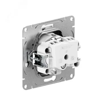 Механизм розетки 16А с заземлением без шторок кремовый Эпика EKF