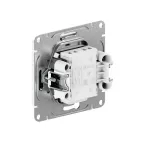 Механизм выключателя. двухклавишный. с подсветкой. графит Эпика EKF