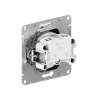 Механизм розетки 16А без заземления со шторками мокко Эпика EKF