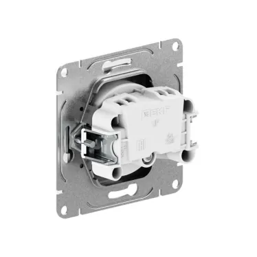 Механизм розетки 16А без заземления со шторками мокко Эпика EKF