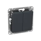 Механизм выключателя. двухклавишный. перекрёстный. графит Эпика EKF