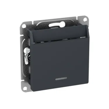 Механизм выключателя. карточный. с подсветкой. графит Эпика EKF