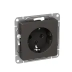 Механизм розетки 16А с заземлением со шторками мокко Эпика EKF