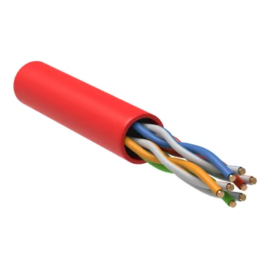 Витая пара U/UTP кат 5E 4х2х24AWG solid LSZH 305м красный