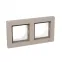 Рамка 2-местная IP44 крем. пластик Эпика EKF