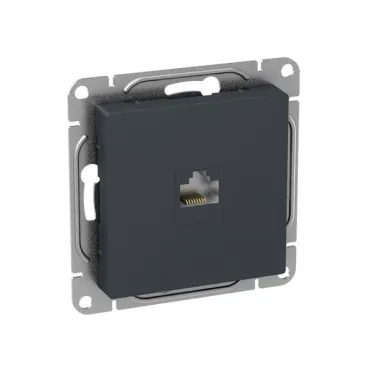 Механизм розетки RJ11 графит Эпика EKF