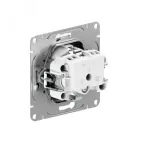 Механизм розетки 16А с заземлением со шторками графит Эпика EKF