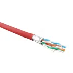 Витая пара U/FTP кат 6 4 пары AWG23 solid IN LSZH нг(А)-HF красный 500м