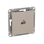 Механизм розетки RJ45 (cat5) кремовый Эпика EKF