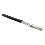 Витая пара SF/UTP кат 6 4 пары AWG26 patch IN LSZH нг(А)-HF черный 500м