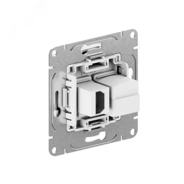 Механизм розетки HDMI+RJ45 (cat5) шампань Эпика EKF