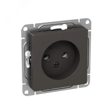 Механизм розетки 16А без заземления без шторок мокко Эпика EKF