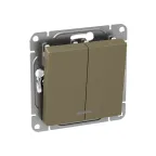 Механизм выключателя. двухклавишный. проходной. шампань Эпика EKF