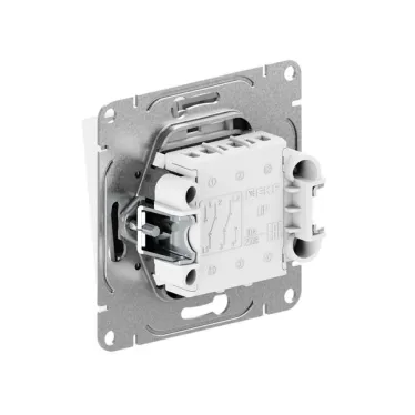 Механизм выключателя. двухклавишный. проходной. шампань Эпика EKF