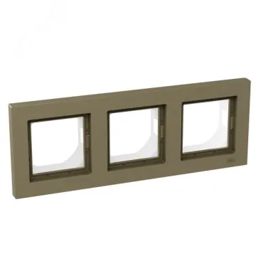 Рамка 3-местная IP44 шамп. пластик Эпика EKF