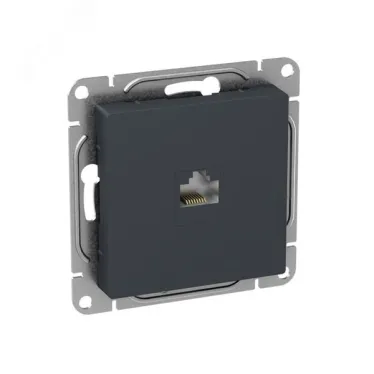 Механизм розетки RJ45 (cat5) графит Эпика EKF