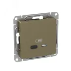 Механизм розетки USB-С быстрая шампань Эпика EKF