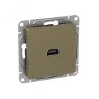 Механизм розетки HDMI шампань Эпика EKF