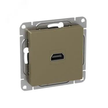 Механизм розетки HDMI шампань Эпика EKF