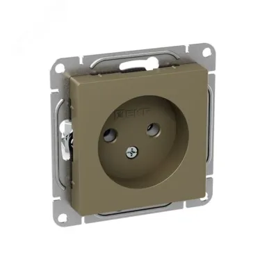 Механизм розетки 16А без заземления без шторок шампань Эпика EKF