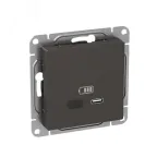 Механизм розетки USB-С быстрая мокко Эпика EKF