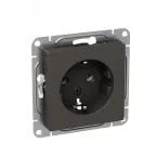 Механизм розетки 16А с заземлением без шторок мокко Эпика EKF