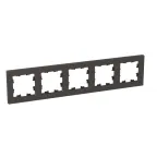 Рамка 5-местная мокко. пластик Эпика EKF