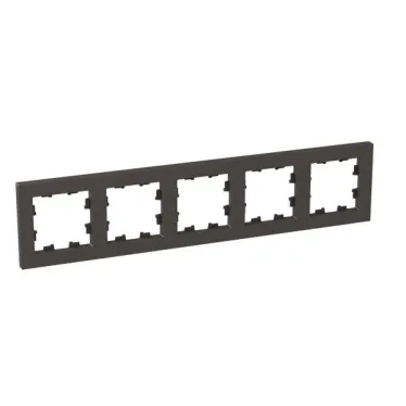 Рамка 5-местная мокко. пластик Эпика EKF