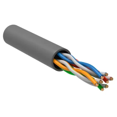 Витая пара U/UTP кат 5E 4х2х24AWG LSZH серый (305 ) РФ/Т