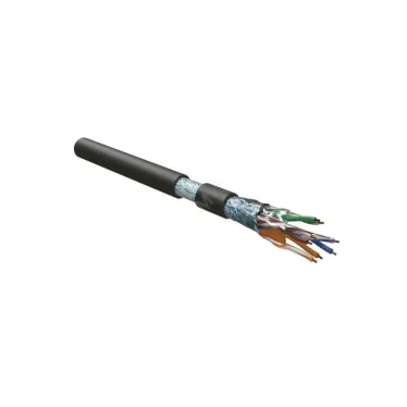 Витая пара F/UTP кат 5e 4 пары AWG24 solid IN LSZH нг(А)-HF черный 305м