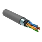 Витая пара F/UTP кат 5E 4х2х24AWG LSZH серый 305м РФ/С