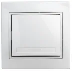 Кнопка Intro Plano 1-109-01 включения 10А-250В, IP20, СУ, Plano, белый
