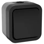                  Выключатель кнопочный TORS 10А IP55 графит
               