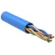 Витая пара U/UTP кат 5E 4х2х24AWG solid PVC 305м синий
