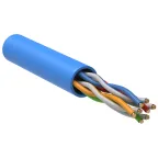 Витая пара U/UTP кат 5E 4х2х24AWG solid PVC 305м синий