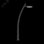 Опора стальная наружного освещения Arcus 8м горячее цинкование черный RAL9005 декоративный шов