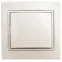Кнопка Intro Plano 1-109-02 включения 10А-250В, IP20, СУ, Plano, слоновая кость