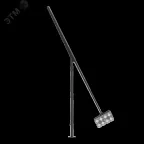                  Опора стальная наружного освещения Konos Fold 11м горячее цинкование черный RAL9005 декоративный шов
               