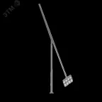 Опора стальная наружного освещения Konos Fold 5м горячее цинкование серый RAL7045 декоративный шов