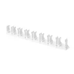 Крепеж-клипса для труб для прямого монтажа на 8 мест белая в гофроящике d20 мм