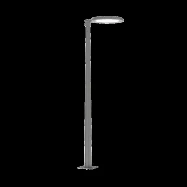 Опора стальная наружного освещения Konos 7м горячее цинкование серый RAL7045 декоративный шов