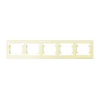 Defne рамка 5-ти постовая бежевая