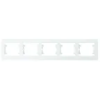 Defne рамка 5-ти постовая белая