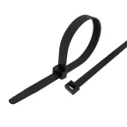                  Стяжка нейлоновая 400x7.6 мм черная (100 шт)
               